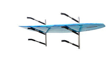 Load image into Gallery viewer, Glacik Universal Wall Mount Rack Storage with Padded Arms for 3 SUP Paddle Boards
