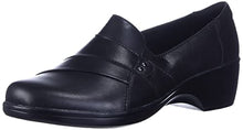 Load image into Gallery viewer, Clarks Women's May Marigold Slip-On Loafer, Black Leather, 8.5 W US
