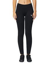 Load image into Gallery viewer, BALEAF Women's Padded Bike Pants Leggings Cycling Tights Padding Leg Zipper Biking Bicycle Biker Riding Winter Gear  Black Size S
