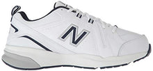 Load image into Gallery viewer, New Balance Men's 608 V5 Casual Comfort Cross Trainer, White/Navy, 11 M US
