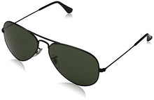 Load image into Gallery viewer, Ray-Ban RB3025 Aviator Metal Sunglasses, Black/Grey Metal, Size One Size
