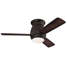 Load image into Gallery viewer, Westinghouse Lighting Westinghoue 7217800 Halley 44-Inch Oil Rubbed Bronze Indoor/Outdoor, Dimmable LED Light Kit with Frosted Opal Glass, Remote Control Included Ceiling Fan
