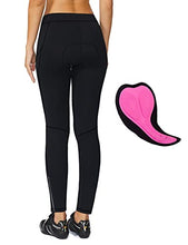 Load image into Gallery viewer, BALEAF Women's Padded Bike Pants Leggings Cycling Tights Padding Leg Zipper Biking Bicycle Biker Riding Winter Gear  Black Size S
