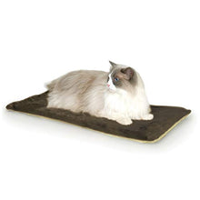 Load image into Gallery viewer, K&amp;H Pet Products Thermo-Kitty Mat Heated Pet Bed Mocha 12.5 X 25 Inches
