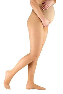 Allegro 15-20mmHg Essential 26 Sheer Support Pregnancy Compression Pantyhose - Women's Maternity Hose with Closed Toe