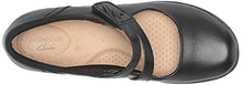 Load image into Gallery viewer, Clarks Women's Angie Bell Mary Jane Flat, Black Leather, 7
