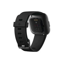Load image into Gallery viewer, Fitbit Versa 2 Health and Fitness Smartwatch with Heart Rate, Music, Alexa Built-In, Sleep and Swim Tracking, Black/Carbon, One Size (S and L Bands Included)
