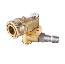 Load image into Gallery viewer, Meteor Blast Quick Connecting Pivoting Coupler Attachment 120 Degree with 5 Angles and Safety lock for Pressure Washer Spray Nozzle , Cleaning Hard to Reach Area Max 5000 PSI 1/4 Inch Plug
