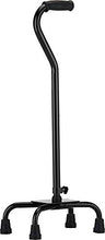 Load image into Gallery viewer, NOVA Medical Products Heavy Duty Quad Cane with Large Base, Black, 4.5 Pound (5710BK)
