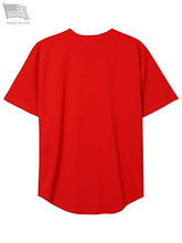Load image into Gallery viewer, Hat and Beyond Mens Baseball Button Down Jersey (Small, 01up01_red/White)
