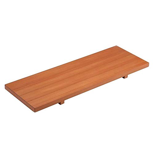 Y-s-h Wooden Bathtub Tray, Waterproof Non-Slip Bathtub Tablet Holder, Environmental Protection and Anti-Aging Luxury Bathtub Caddy Tray/Suitable for Any Size Bathtub (Color: Wood Color)