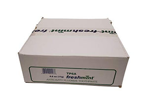 144 Tubes of Freshmint® 0.6 oz. Anticavity Fluoride Toothpaste, Metallic Tube, Tubes do not Have Individual Boxes for Extra Savings, Travel Size
