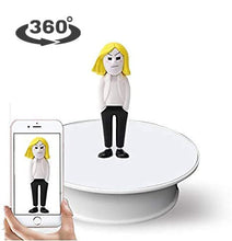 Load image into Gallery viewer, White Display 360 Degree Electric Turntable,for Small Product Display, 7.87in Diameter product photography turntable
