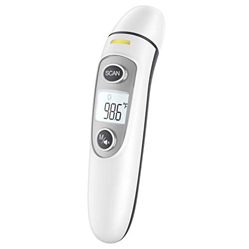 Infrared Thermometer for Adults,Forehead and Ear Thermometer for Fever, Babies, Children, Adults, Indoor and Outdoor Use