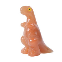 Load image into Gallery viewer, JUST IN STONES Orange Aventurine Animal Dinosaur Baby Collectible Stone Carving Art Figurine 2.6 inch
