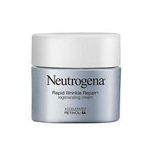 Load image into Gallery viewer, Neutrogena Rapid Wrinkle Repair Retinol Regenerating Anti-Aging Face Cream &amp; Hyaluronic Acid; Anti-Wrinkle Retinol Moisturizer &amp; Neck Cream, with Hyaluronic Acid &amp; Retinol, 1.7 oz
