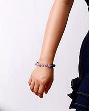 Load image into Gallery viewer, XHUUU Black Obsidian /Drusy Quartz Raw Amethyst Crystal Bracelet for Women Rope Adjustable Energy Healing Crystals Beads for Bracelets
