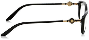 Versace Eyeglasses VE3206 VE/3206 GB1 Black/Gold Full Rim Optical Frame 54mm