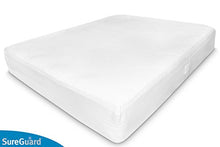 Load image into Gallery viewer, Queen (13-16 in. Deep) SureGuard Mattress Encasement - 100% Waterproof, Bed Bug Proof - Premium Zippered Six-Sided Cover
