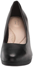 Load image into Gallery viewer, Clarks womens Ambyr Joy Pump, Black Leather, 8.5 Wide US
