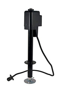 Quick Products JQ-3500B-7P Power A-Frame Electric Tongue Jack with 7-Way Plug - 3,650 lbs. Lift Capacity, Black