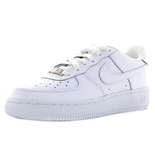 Load image into Gallery viewer, Nike Unisex Air Force 1 LE (GS) Sneaker, Kids, White/White, 4.5Y M US
