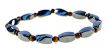 Load image into Gallery viewer, Beautiful Magnetic Black Hematite &amp; Tiger Eye Gemstone Bracelet -Good for Healing, Increases Energy, Arthritis Pain Relief Suits Both Men &amp; Women by PURPLE WHALE
