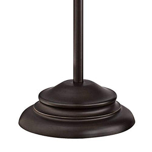 Wyatt II Farmhouse Arc Floor Lamp Dark Bronze Metal Shade Step Switch for Living Room Reading Bedroom Office - Franklin Iron Works