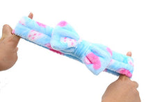Load image into Gallery viewer, Bow Hair Band, Soft Carol Fleece Hairlace Headband Turban Bowknot Bow Makeup Shower Headbands Headwraps for Washing Face Shower Spa Mask, Multiple Styles, 8PCS
