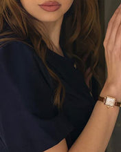 Load image into Gallery viewer, Lola Rose Women's Mother-of-Pearl Watch with Brown Leather Strap
