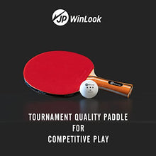 Load image into Gallery viewer, JP WinLook Ping Pong Paddles Set of 4 - Premium Table Tennis Racket 4 Player Set; 8 Game Balls; Good Spin, Pingpong Accessories Racquets Bat Bundle Kit; Cover Case; Indoor Outdoor
