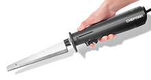 Load image into Gallery viewer, Chefman Electric Knife with Bonus Carving Fork &amp; Space Saving Storage Case Included One Touch, Durable 8 Inch Stainless Steel Blades, Rubberized Black Handle, BPA Free, 120 Volts and Watts
