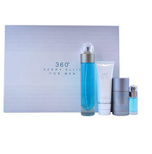 Load image into Gallery viewer, Perry Ellis 360 By Perry Ellis for Men - 4 Pc Gift Set 3.4oz Edt Spray, 6.8oz Deodorizing Body Spray, 3.0oz Shower Gel, 0.25oz Edt Spray, 4count
