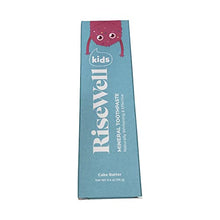 Load image into Gallery viewer, Natural Hydroxyapatite Toothpaste, RiseWell, Natural Toothpaste Without Fluoride, Remineralizing, Japanese Style Toothpaste, Made in The USA, 4 oz (Cake Batter - Kids, Single)
