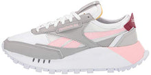 Load image into Gallery viewer, Reebok Kids' Classic Legacy Sneaker, Stark Grey/White/Urban Maroon, 5 M US
