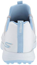 Load image into Gallery viewer, Skechers Women's Max Mojo Spikeless Golf Shoe, White/Gray/Blue, 8.5 M US
