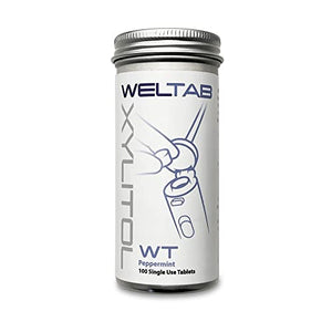 Weltab WT Water Flosser Tablets Compatible with Waterpik Whitening Water Flosser 100 Count (Peppermint, Bottle)