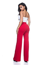 Load image into Gallery viewer, Women's J2 Love High Waist Bell Bottom Flare Pants, Large, Red
