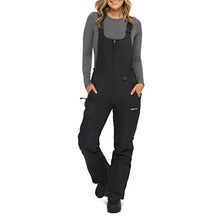 Load image into Gallery viewer, Arctix Women's Essential Insulated Bib Overalls, Black, Small
