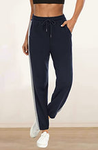 Load image into Gallery viewer, LouKeith Womens Sweatpants High Waist Joggers for Women Loose Comfy Drawstring Loung Pants Yoga Jogger Pants with Pockets Navy Darkgray S

