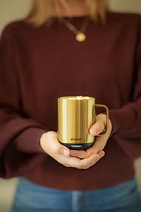 Ember Temperature Control Smart Mug 2, 10 oz, Gold, 1.5-hr Battery Life - App Controlled Heated Coffee Mug