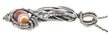 Load image into Gallery viewer, Carnelian Pendant, Wire-Wrapped in Sterling Silver,"Comet" Model
