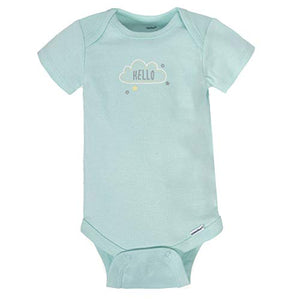 Gerber unisex baby 8 Pack Short-sleeve Onesies Bodysuits and Toddler T Shirt Set, Animals Green, Preemie US