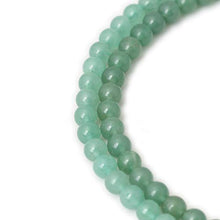 Load image into Gallery viewer, Qiwan 45PCS 8mm Green Aventurine Loose Beads Natural Stone Beads for Jewelry Making DIY,1 Strand 15"

