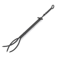 Load image into Gallery viewer, Minuteman International Rope Handle Single Tool, Fireplace Tongs, Standard 28-in, Black
