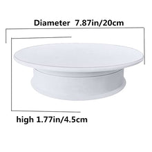 Load image into Gallery viewer, White Display 360 Degree Electric Turntable,for Small Product Display, 7.87in Diameter product photography turntable
