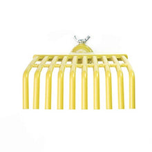Load image into Gallery viewer, DocaPole 4 inch Roof Rake &amp; Shrub Rake // Extension Pole Roof Rake Attachment // for Roof Raking and Detailed Shrub Raking Under Bushes and in Flower Beds // Flower Bed Rake // Small Rake Attachment
