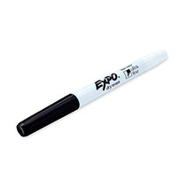 Load image into Gallery viewer, EXPO 1871774 Low-Odor Dry Erase Markers, Ultra Fine Tip, Black, 4 Count (Pack of 1)
