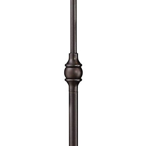 Wyatt II Farmhouse Arc Floor Lamp Dark Bronze Metal Shade Step Switch for Living Room Reading Bedroom Office - Franklin Iron Works