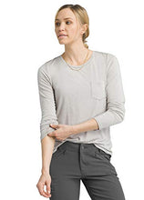 Load image into Gallery viewer, prAna - Women's Foundation Long Sleeve Crew, Light Grey Heather, Small
